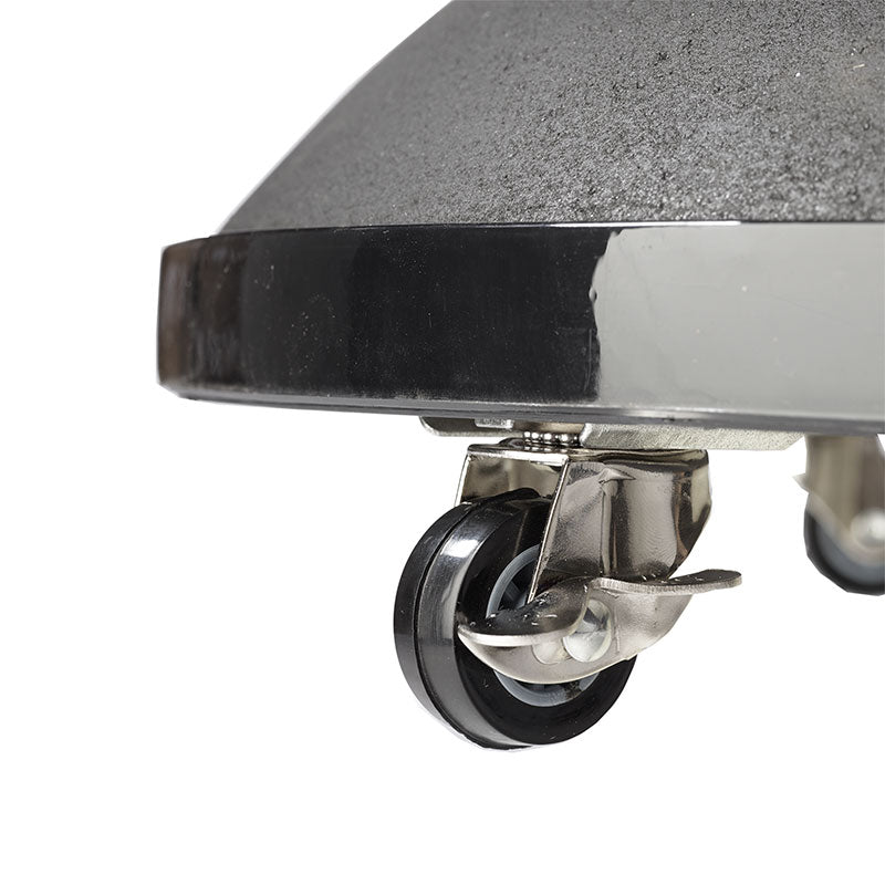 Pied de parasol Cinas Basic environ 50 kg en béton thermolaqué noir