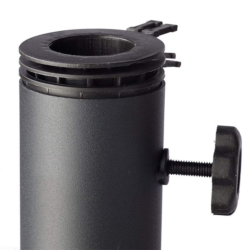 Pied de parasol Cinas Basic environ 50 kg en béton thermolaqué noir