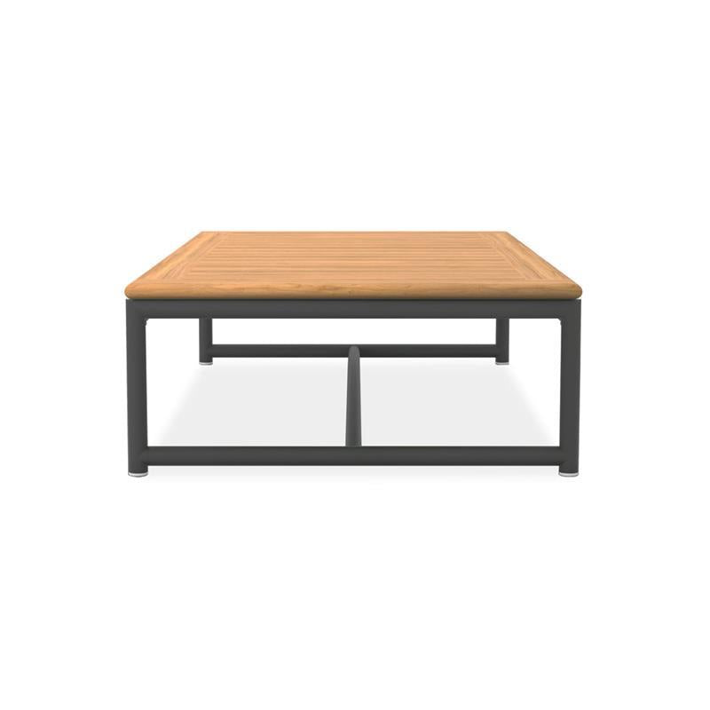 Gazelig Kaffeetisch 130x70x30cm - Aluminium + Zertifiziertes Teak GRADE A