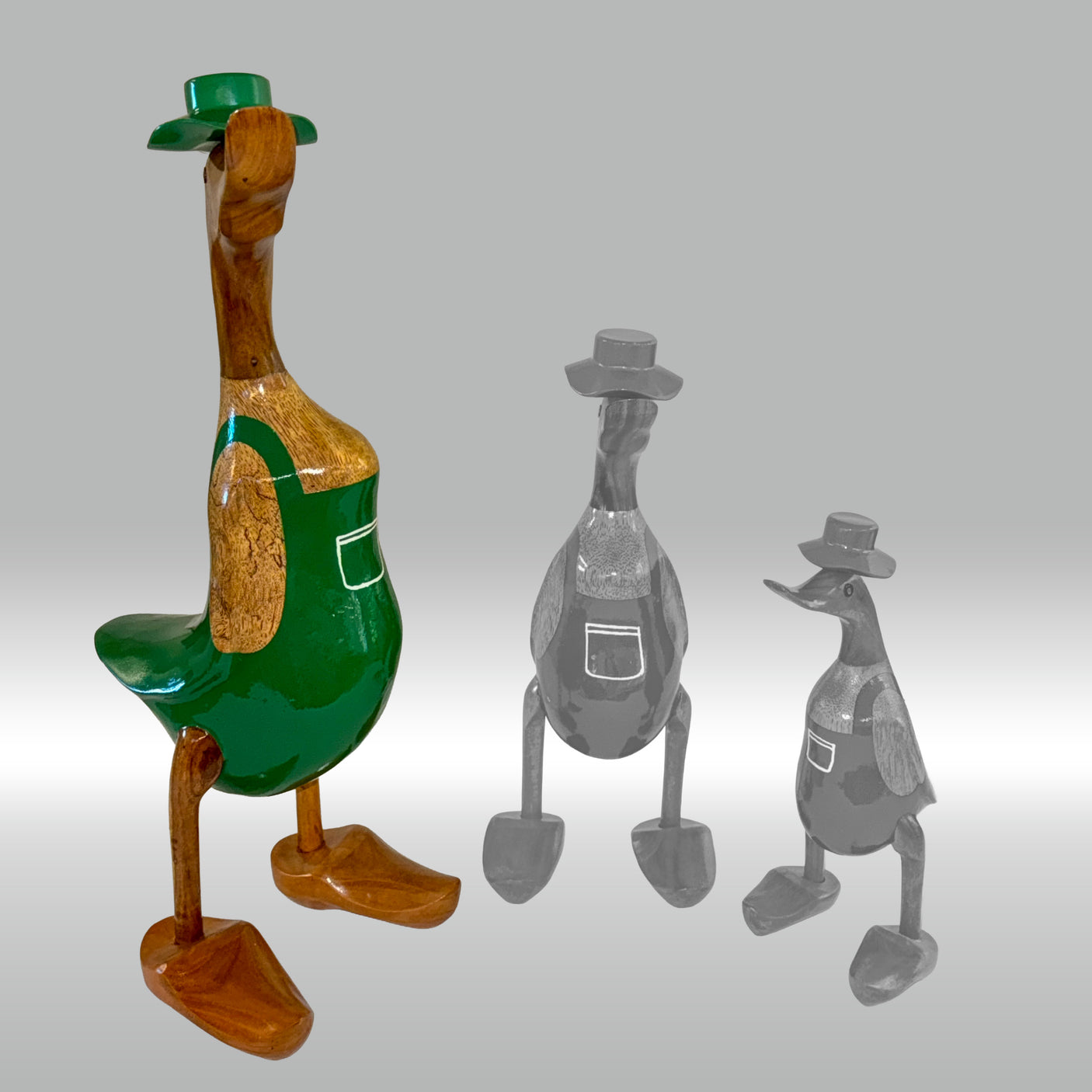 Ente Gärtner groß »Roy« grüne Schürze mit Tasche