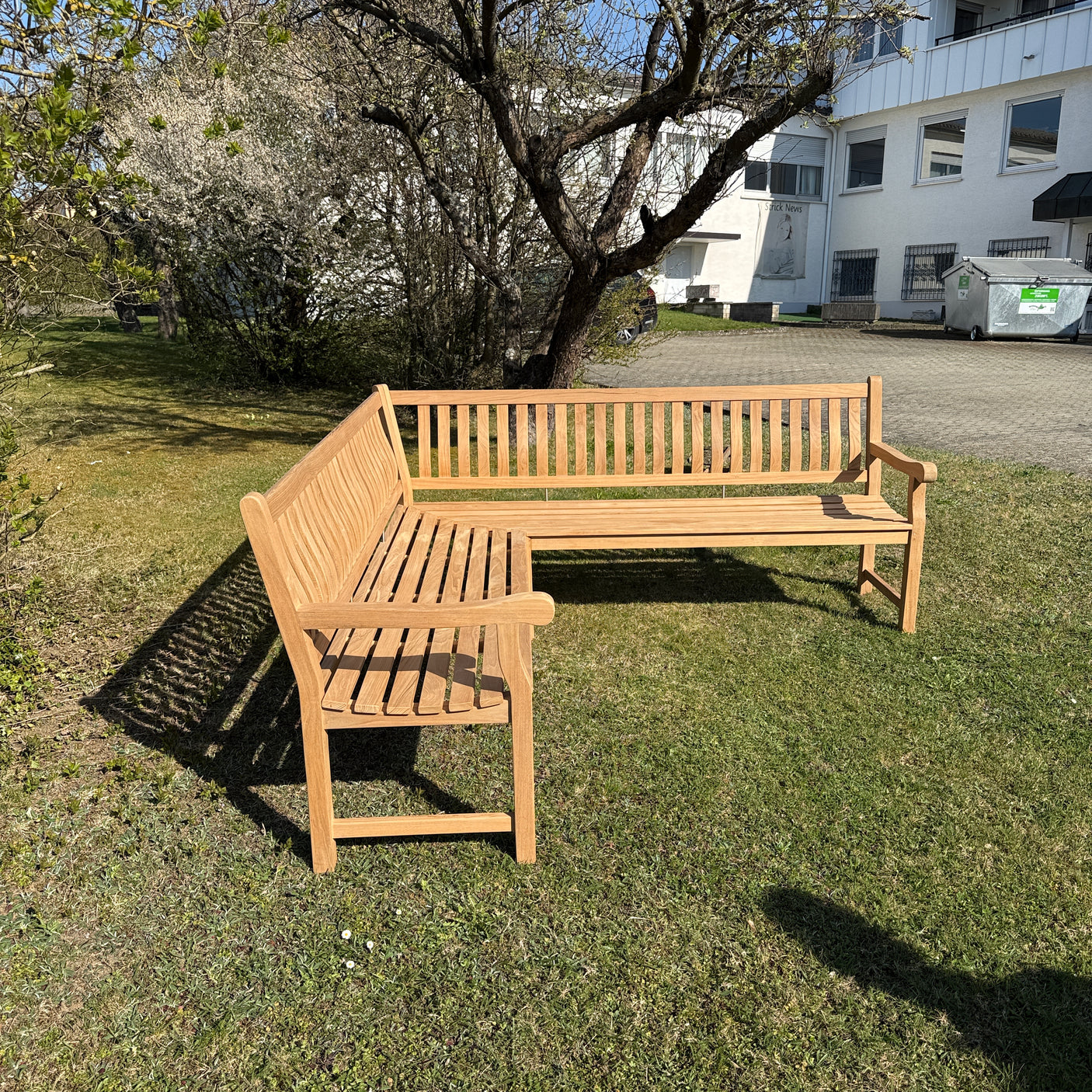 Florida Classic Eckbank 214/214 cm - Zertifiziertes Teakholz GRADE A