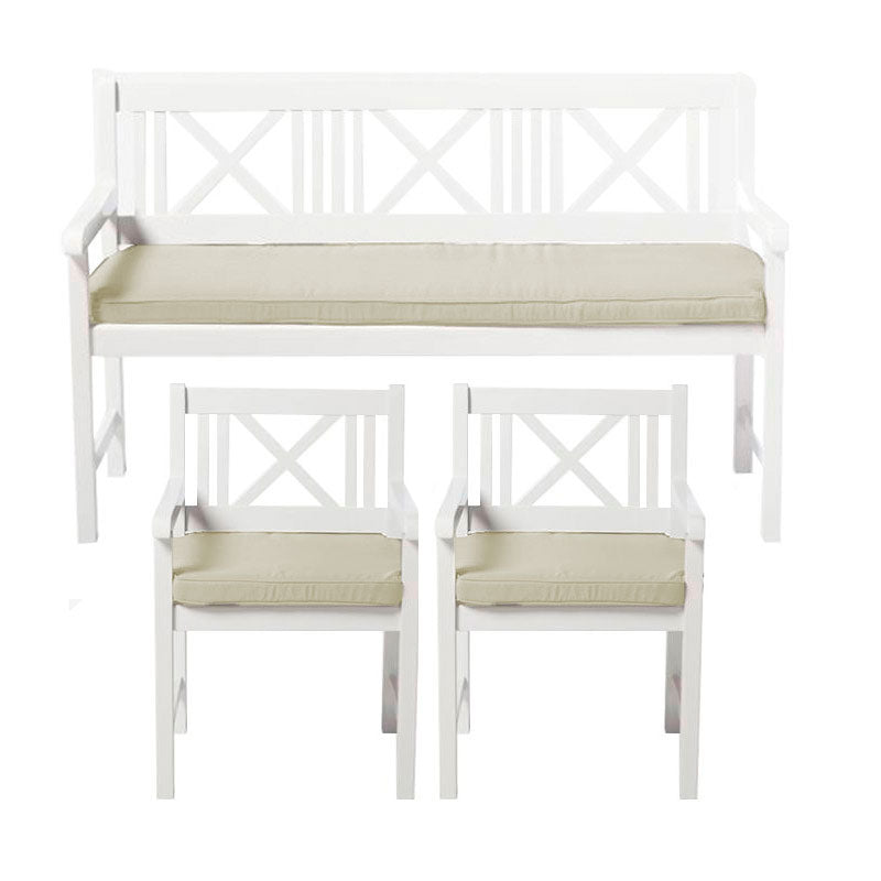 Rosenborg Auflagenset - SAND für 2x Rosenborg Stuhl + 1x Rosenborg Bank