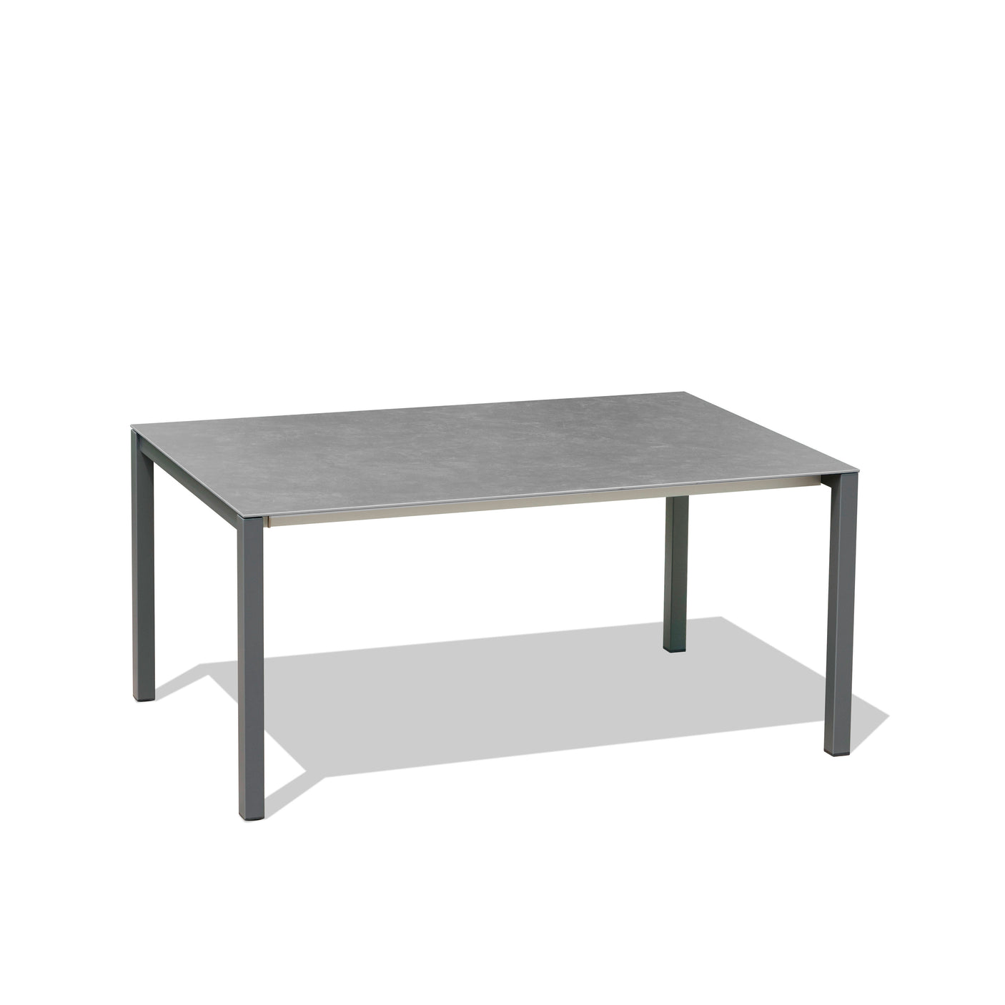 Marikk Rotations-Frontausziehtisch 240/180x99,5 cm Keramikplatte + Edelstahl pulverbeschichtet+Rollen