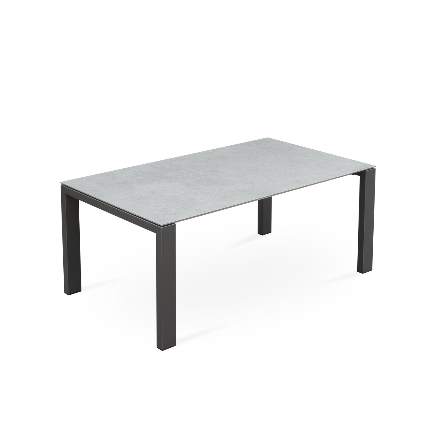 Marikk Deluxe Frontausziehtisch 300/240/180x100cm Keramikplatte + Edelstahl pulverbeschichet +Rollen