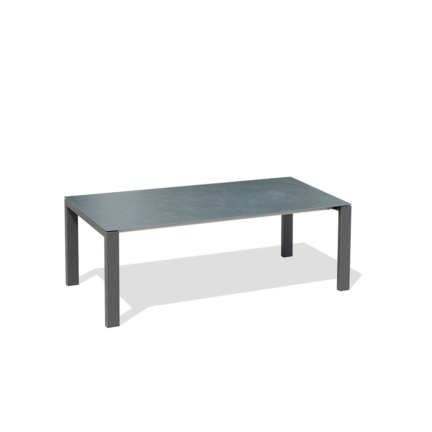 Marikk Deluxe Frontausziehtisch 300/240/180x100cm Keramikplatte + Edelstahl pulverbeschichet +Rollen