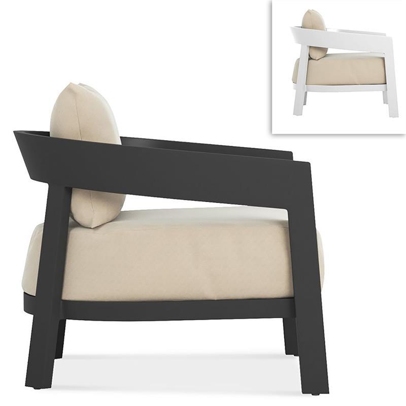 Vento Aluminium Sessel 1 Sitzer 80 x 83,7 x 66 cm