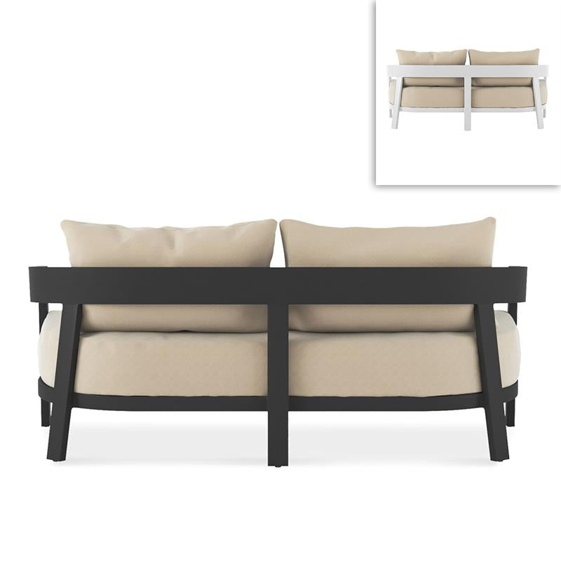 Vento Aluminium Sofa 2 Sitzer 175 x 86,3 x 67 cm