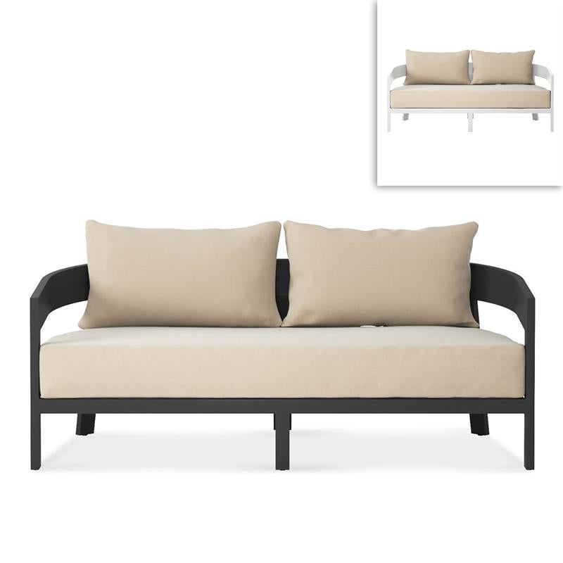 Vento Aluminium Sofa 2 Sitzer 175 x 86,3 x 67 cm