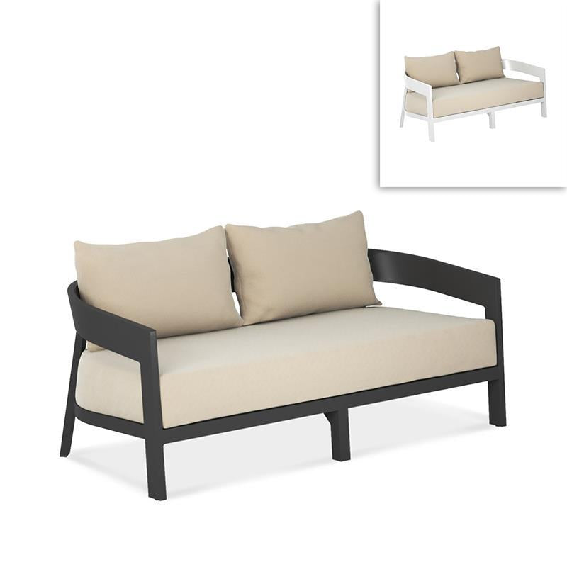 Vento Aluminium Sofa 2 Sitzer 175 x 86,3 x 67 cm