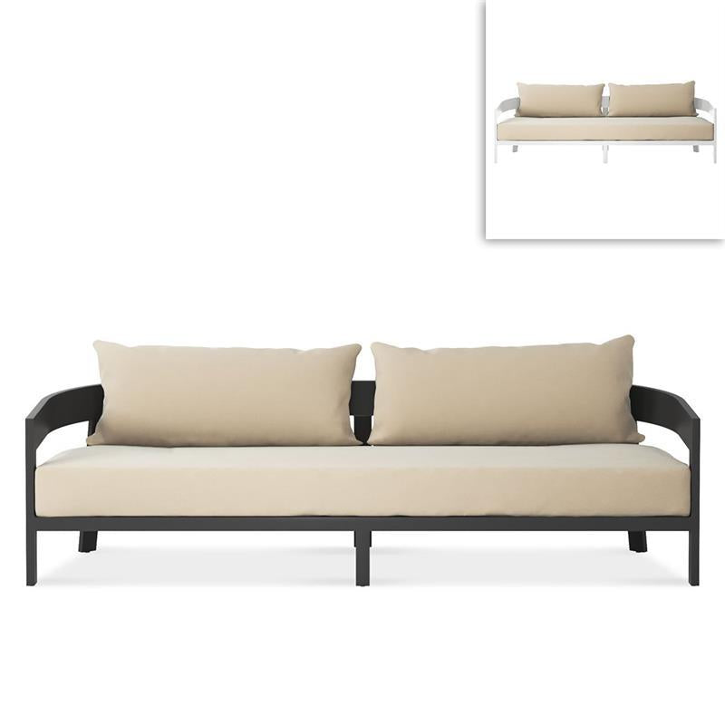 Vento Aluminium Sofa 3 Sitzer 240 x 86,3 x 67 cm