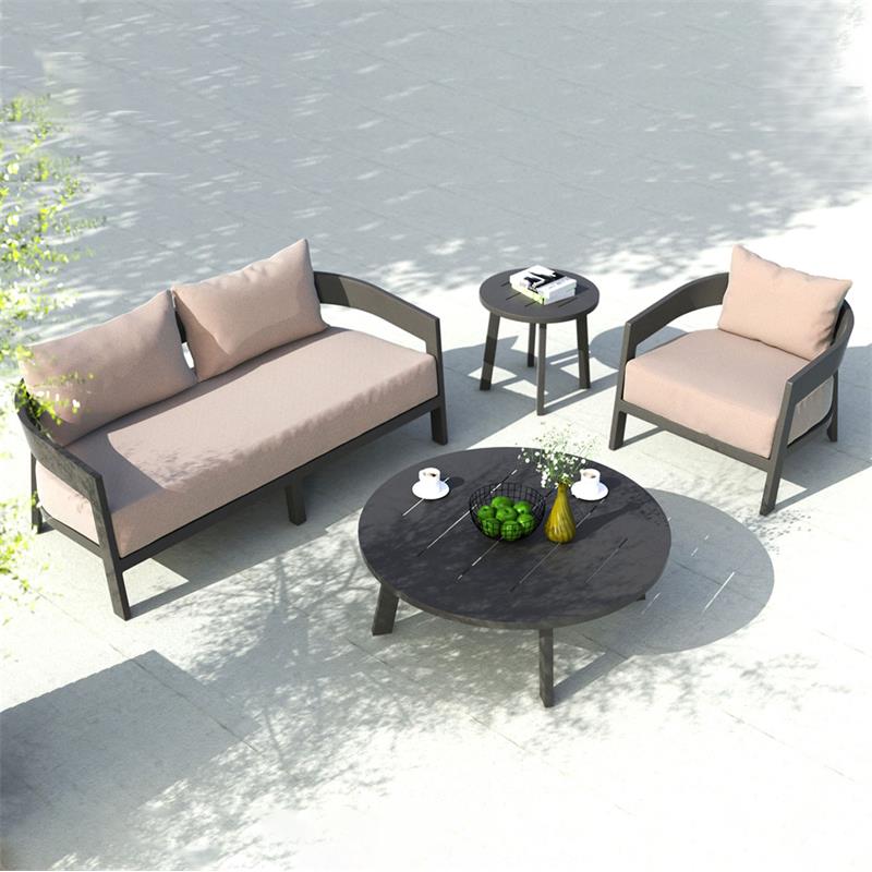 Vento Aluminium Sofa 3 Sitzer 240 x 86,3 x 67 cm