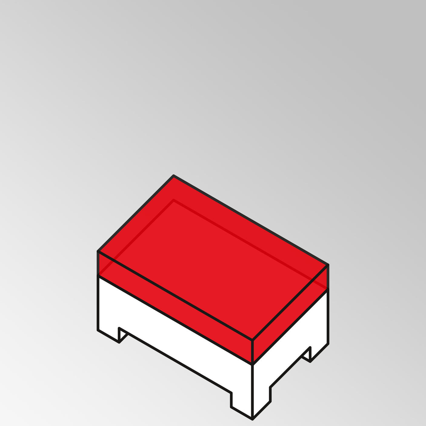 FLEXILounge cushion for side table 95x55 13 cm thick Nagata