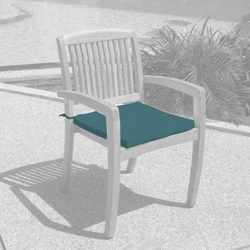 Seat cushion Comforteck and Mood stacking chair 49x44cm Nagata cotton drill