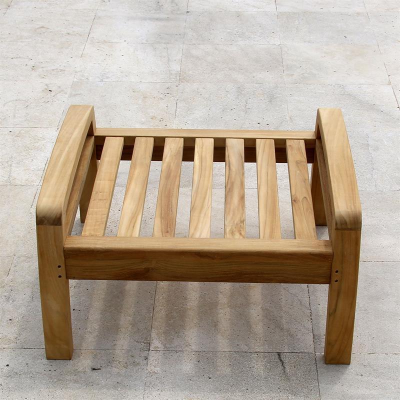 Corona Hocker/Fußschemel 66,5 x 72 x 40 cm - Zertifiziertes Teakholz GRADE A