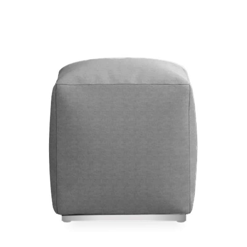 Dara Hocker quadratisch 40x40cm - 40cm hoch Outdoortextilie mit Edelstahlfuß