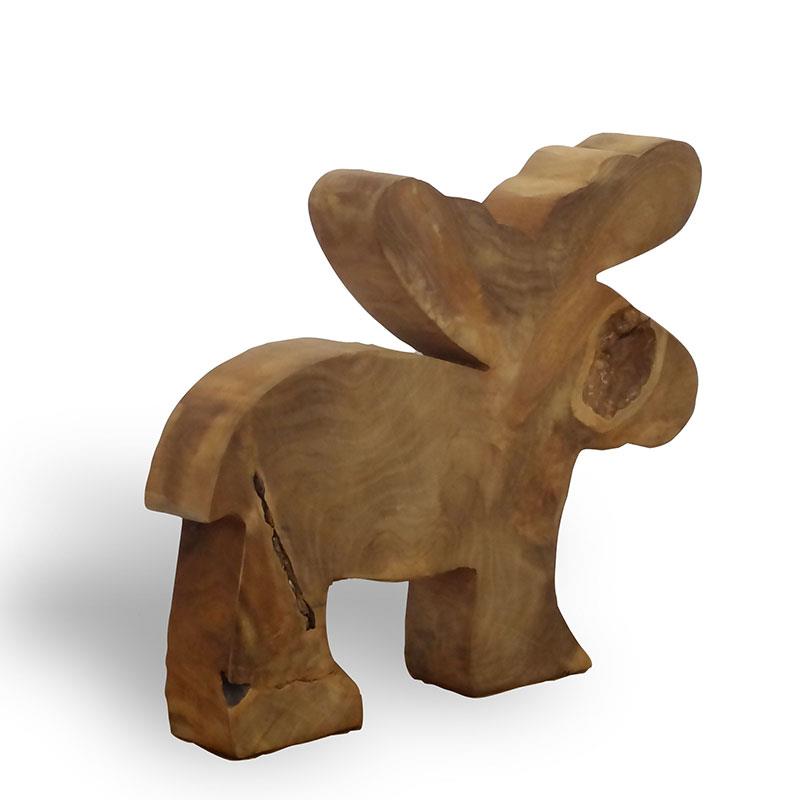Teak moose large - approx. 31 cm
