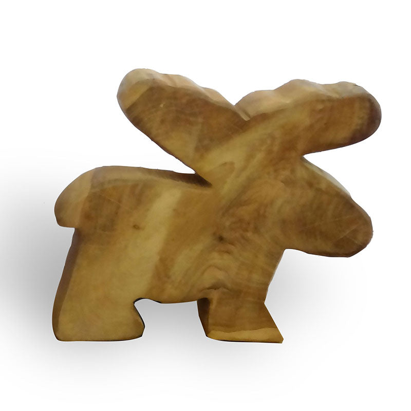 Teakwood moose small - approx. 21 cm
