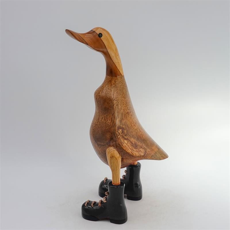 Duck »Chiara« - medium brown upright with black shoes