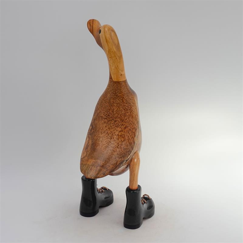 Duck »Chiara« - medium brown upright with black shoes