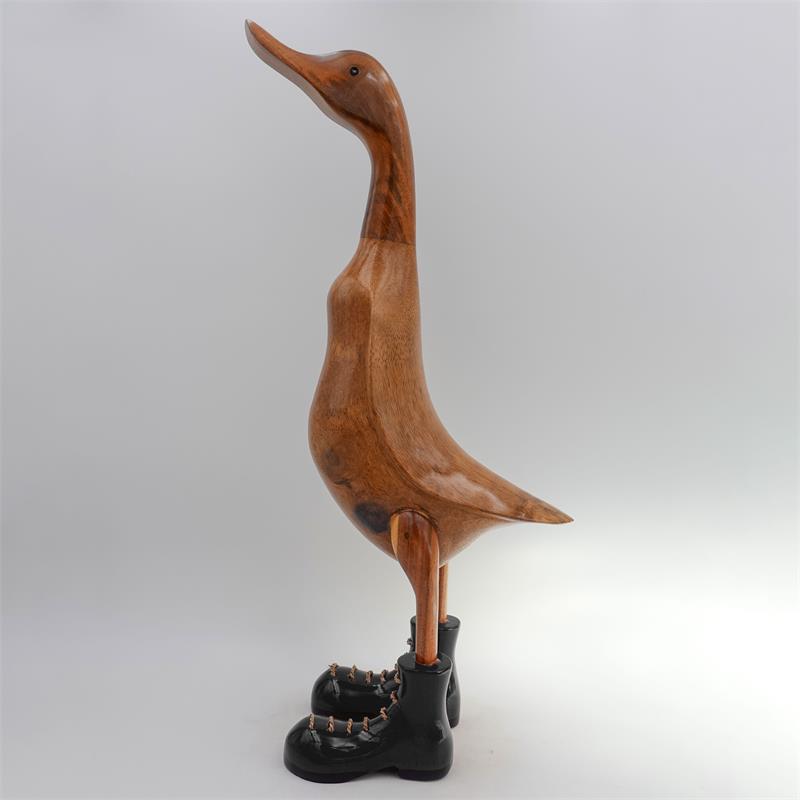 Canard « Clemens » montant beige-marron avec chaussures noires