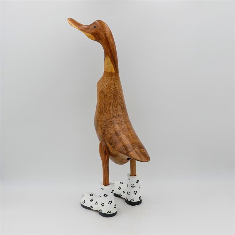 Ente »Ilka« riesengroß beige-braun weiß mit Blümchen