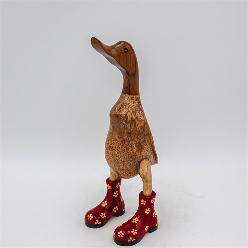 Duck »Felicia« medium brown upright red with yellow flowers