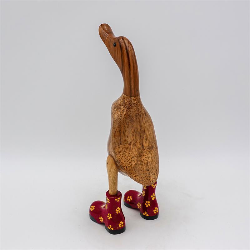 Duck »Felicia« medium brown upright red with yellow flowers