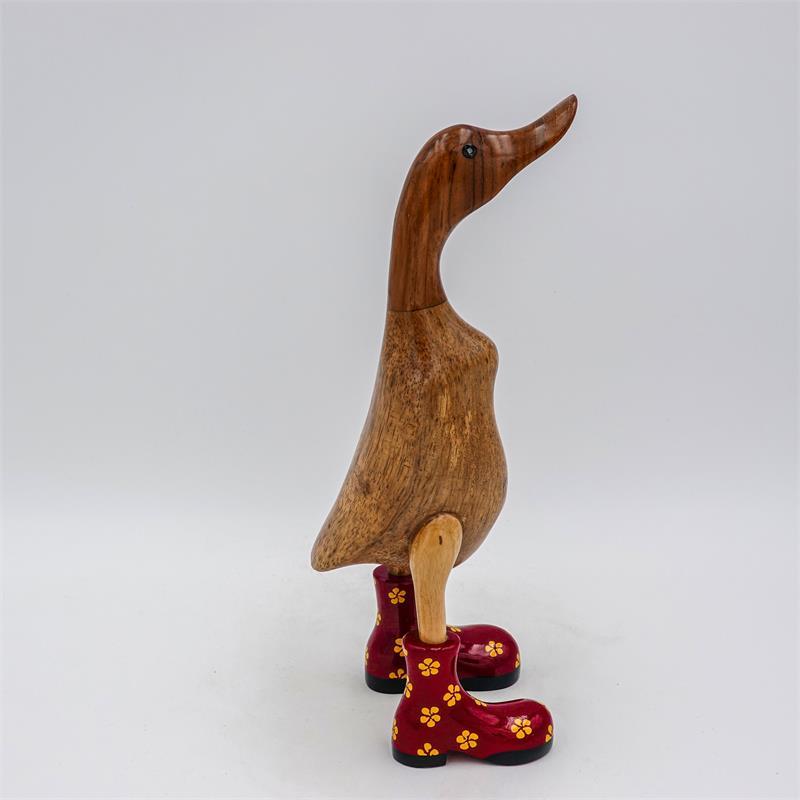 Duck »Felicia« medium brown upright red with yellow flowers