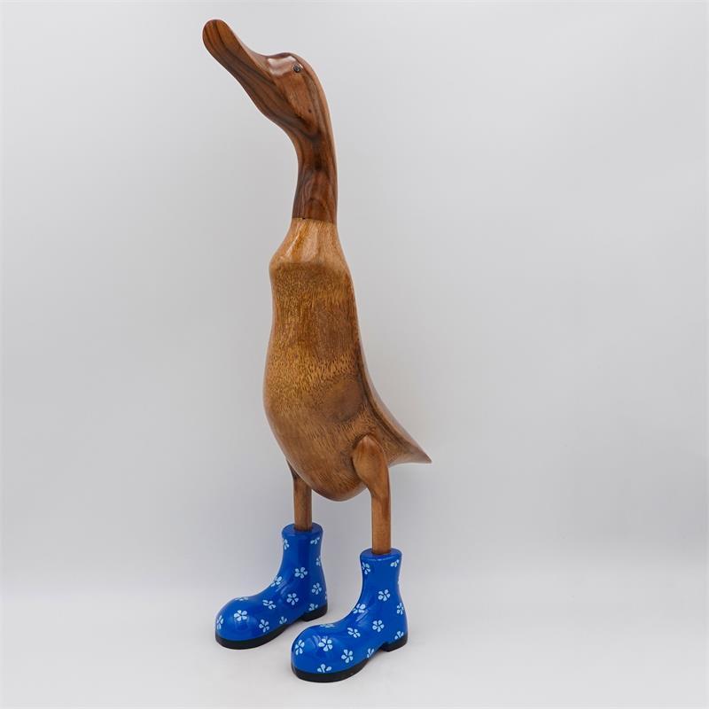 Duck »Ronja« giant beige-brown blue with flowers