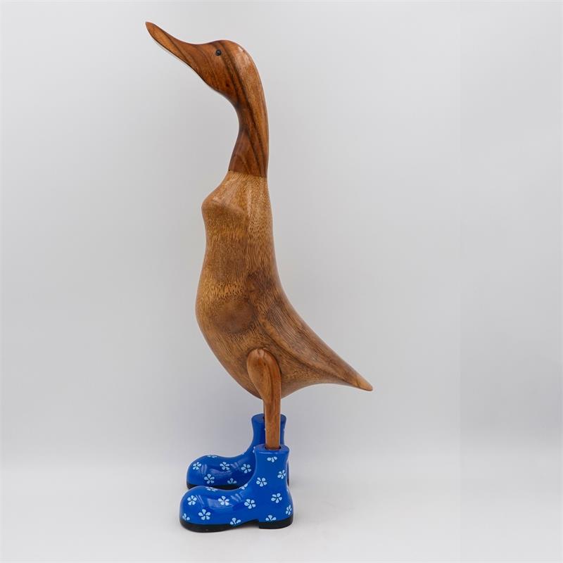 Duck »Ronja« giant beige-brown blue with flowers