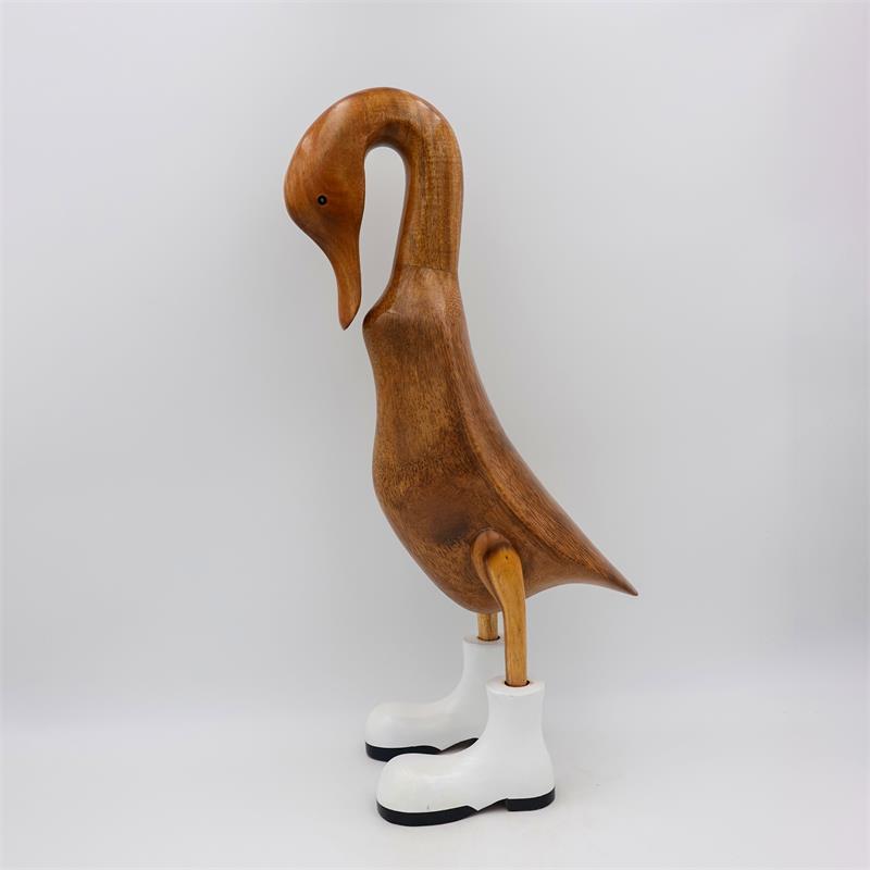 Duck »Pia« huge beige-brown with lowered head