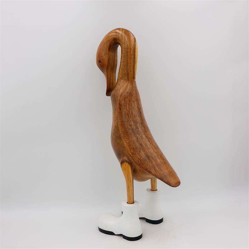 Duck »Pia« huge beige-brown with lowered head