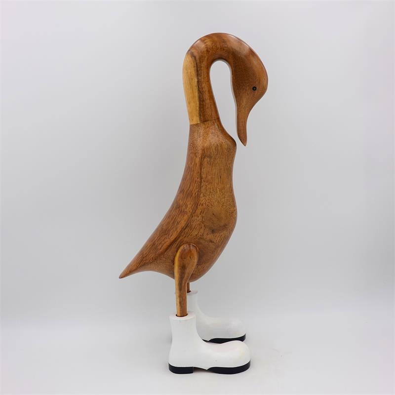 Duck »Pia« huge beige-brown with lowered head