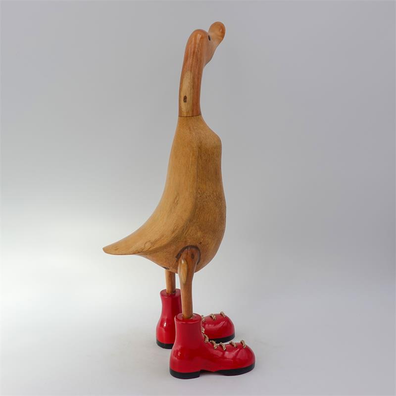 Canard "Carmen" - grandes chaussures montantes rouges marron