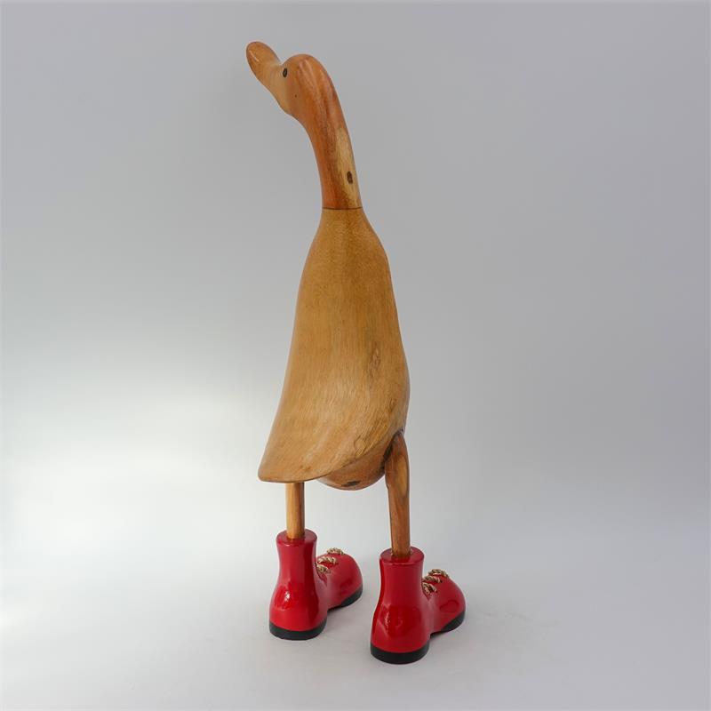 Canard "Carmen" - grandes chaussures montantes rouges marron