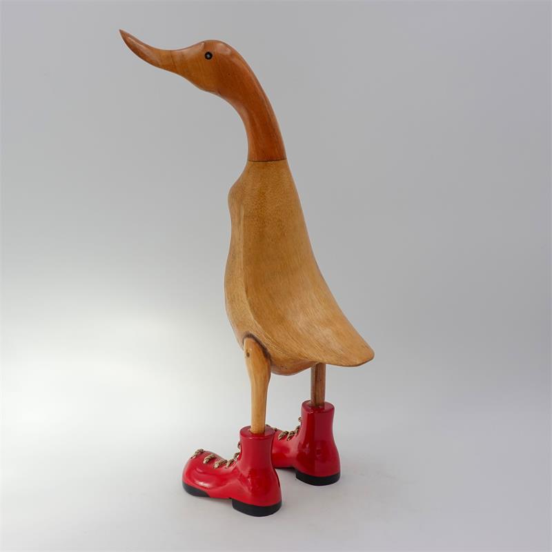 Canard "Carmen" - grandes chaussures montantes rouges marron