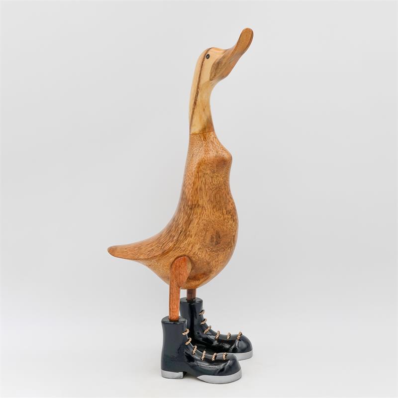 Duck »Wilfried« - large brown upright with black/silver shoes