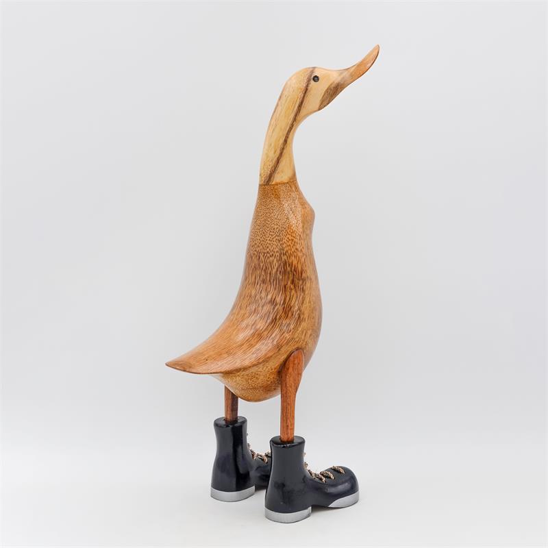Duck »Wilfried« - large brown upright with black/silver shoes