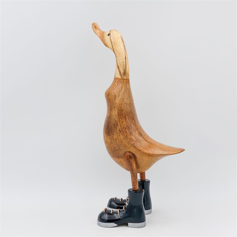 Duck »Wilfried« - large brown upright with black/silver shoes