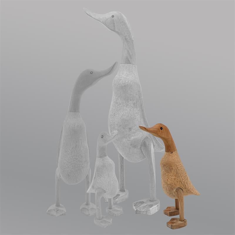 Ente »Angelina« - mittel beige-braun aufrecht ohne Schuhe