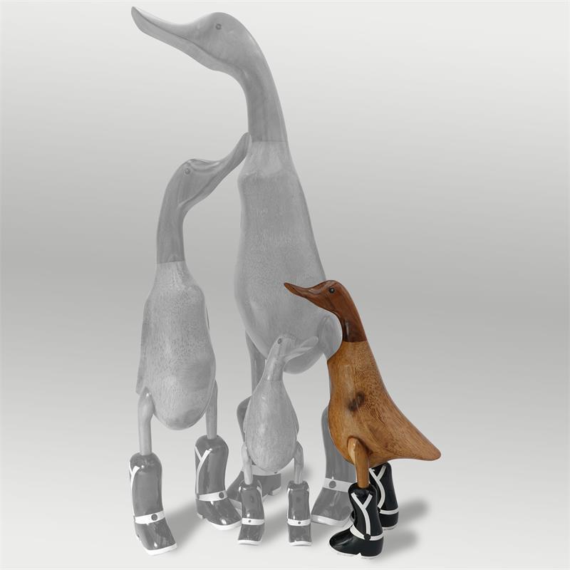 Ente Cowboy »Duck Hawkins« mittel braun aufrecht Cowboy schwarze Stiefel