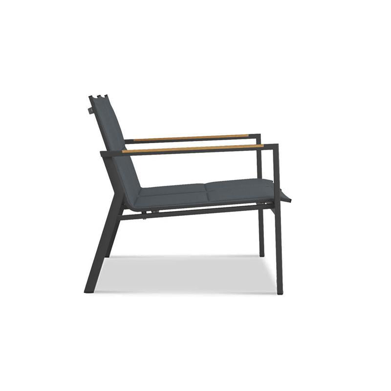 Canapé Gazelig 2 places 124,7 x 77 x 80 cm aluminium et Batyline