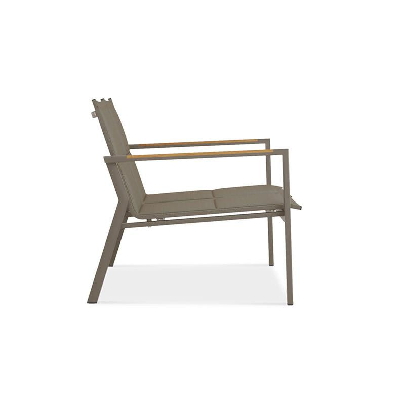 Canapé Gazelig 2 places 124,7 x 77 x 80 cm aluminium et Batyline