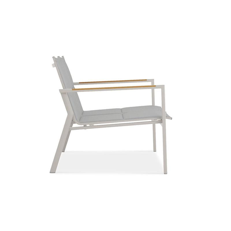 Canapé Gazelig 2 places 124,7 x 77 x 80 cm aluminium et Batyline