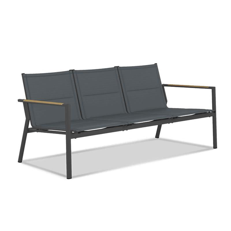 Gazelig Sofa 3-Sitzer 180,2 x 77 x 80cm Aluminium und Batyline