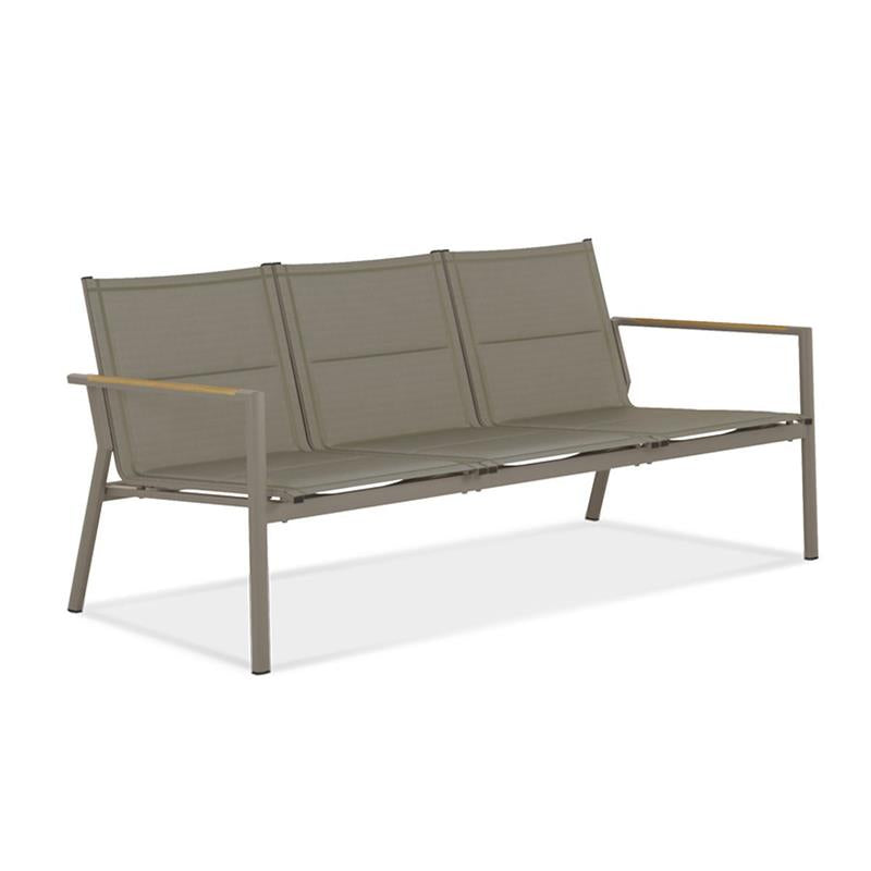 Gazelig Sofa 3-Sitzer 180,2 x 77 x 80cm Aluminium und Batyline