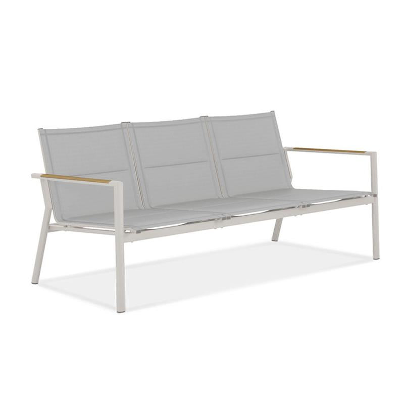 Gazelig Sofa 3-Sitzer 180,2 x 77 x 80cm Aluminium und Batyline