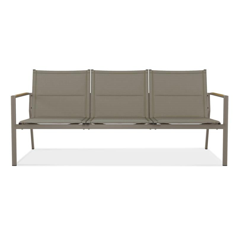 Gazelig Sofa 3-Sitzer 180,2 x 77 x 80cm Aluminium und Batyline