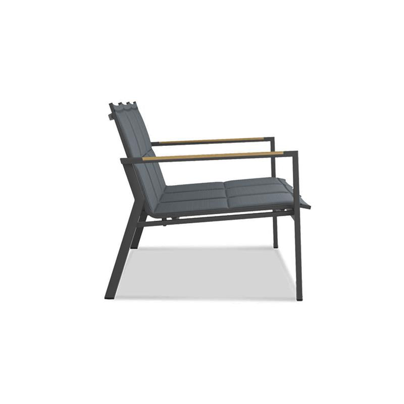 Gazelig Sofa 3-Sitzer 180,2 x 77 x 80cm Aluminium und Batyline