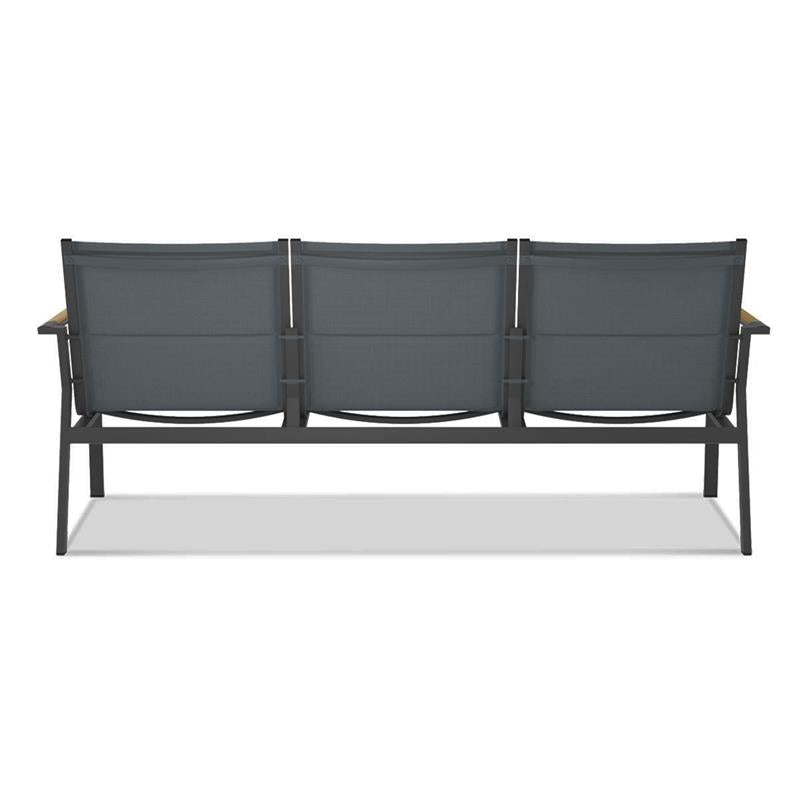 Gazelig Sofa 3-Sitzer 180,2 x 77 x 80cm Aluminium und Batyline